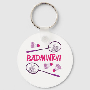 Badminton Rackets Schlüsselanhänger