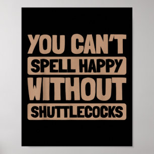 Badminton Racquet - Spieler Court Racket Team Shut Poster