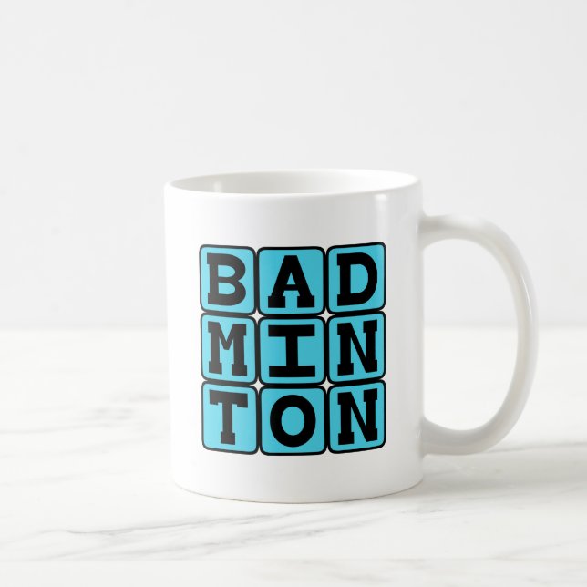 Badminton, Racquet Sport Kaffeetasse (Rechts)