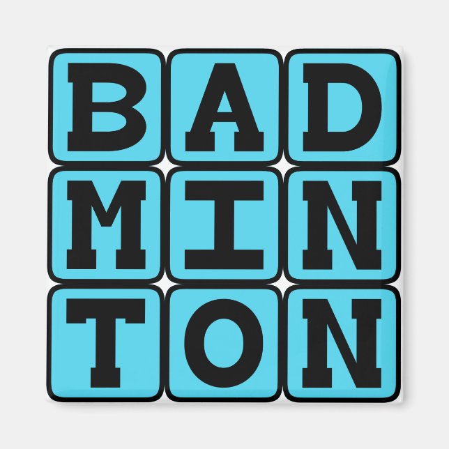 Badminton, Racquet Sport Magnet (Vorne)