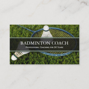 Badminton Raquet - Schulzug-Visitenkarte Visitenkarte
