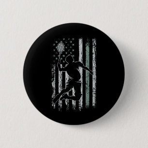 Badminton Retro USA Flaggenschiff 4. Juli Badmi Button