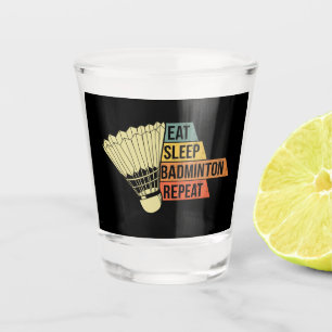 Badminton Retro Vintag Schnapsglas