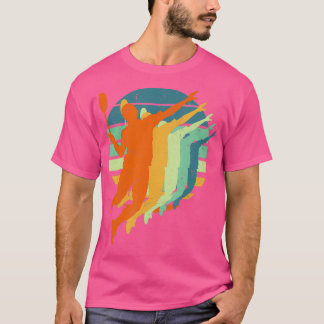 Badminton Retro Vintage Sportfans Badminton Spiel T-Shirt