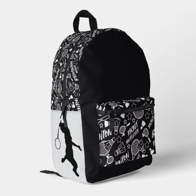 BADMINTON-Rucksack  Bedruckter Rucksack (Rückseitige Ecke links)
