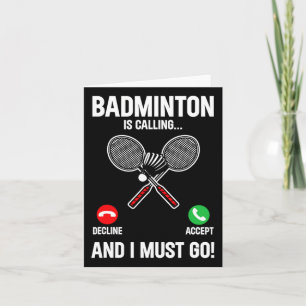 Badminton ruft an und ich muss die Spielersportsch Karte