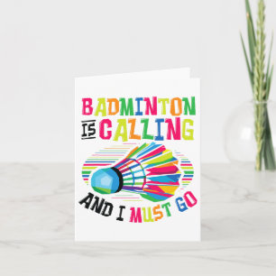 Badminton ruft Badminton an Karte