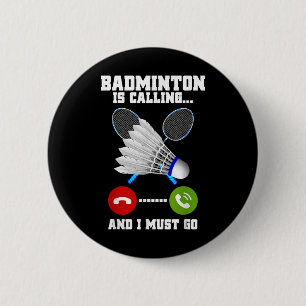 Badminton ruft und ich muss Racket Badminto gehen Button