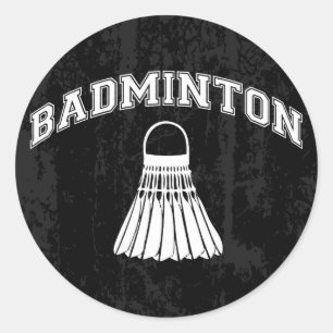 Badminton Runder Aufkleber