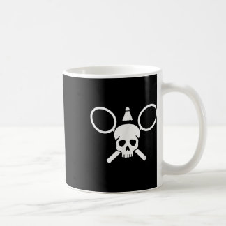 Badminton Schädel  Kaffeetasse