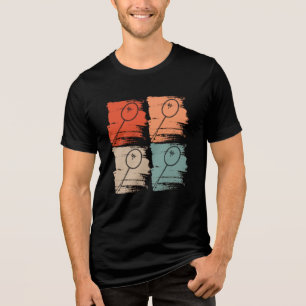 Badminton-Schläger Badminton Retro Tri-Blend Shirt