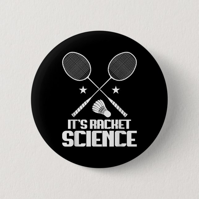 Badminton-Schläger Wissenschaft Shuttle Spieler Ba Button (Vorderseite)