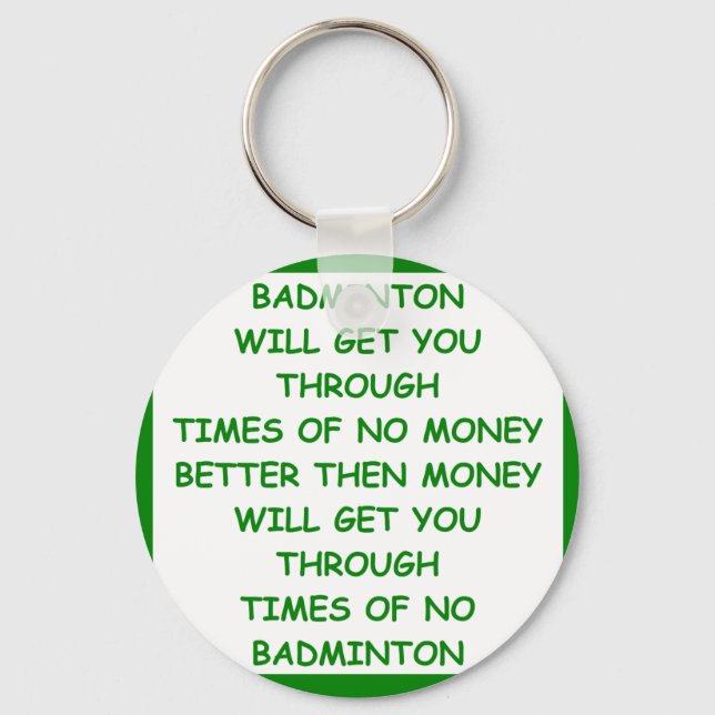 BADMINTON SCHLÜSSELANHÄNGER (Vorderseite)