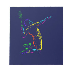 Badminton-Schuss Notizblock