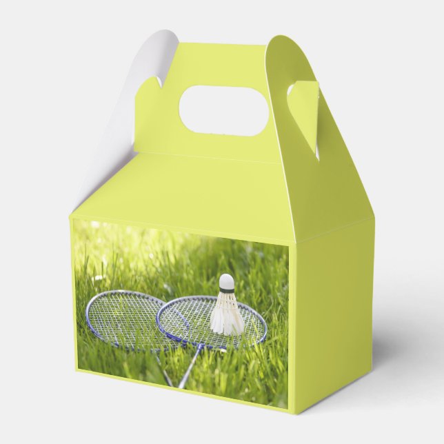 Badminton-Set zum Gehen Geschenkschachtel (Vorderseite)