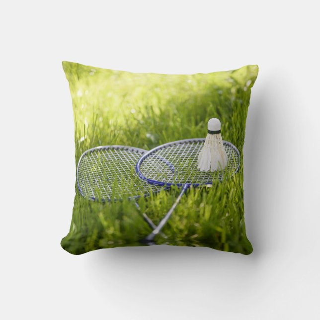 Badminton-Set zum Gehen Kissen (Vorderseite)