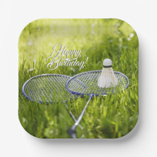 Badminton-Set zum Gehen Pappteller