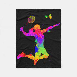 Badminton Shuttle, Badminton Player, Mädchen, Frau Fleecedecke