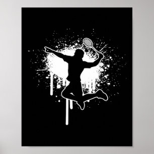 Badminton Shuttle Badminton Spieler Männer Frauen Poster