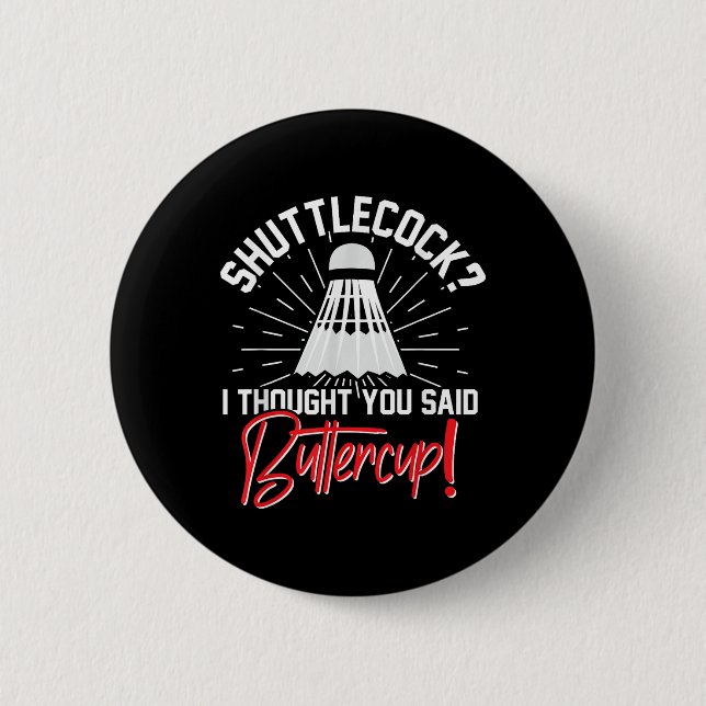 Badminton-Shuttle-Enthusiast Sportsschläger Traine Button (Vorderseite)