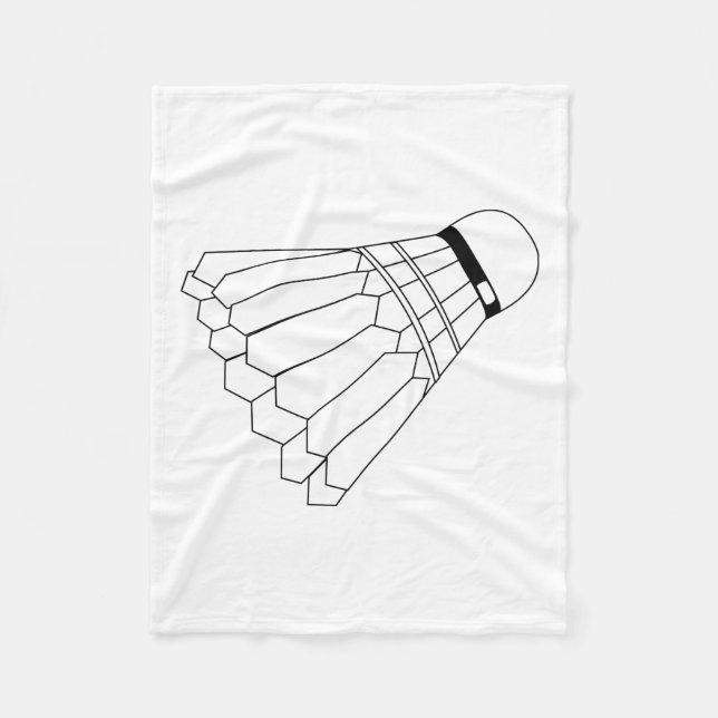 Badminton Shuttle Fleecedecke (Vorderseite)