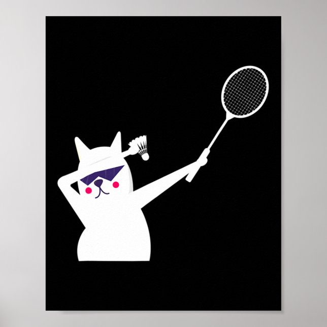 Badminton Shuttle für Männer Frauen Kinder Poster (Vorne)