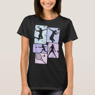 Badminton-Shuttle-Herzschlag-Cool-Design für Fraue T-Shirt
