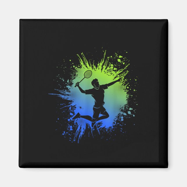 Badminton Shuttle Kids Youth Boys Magnet (Vorne)
