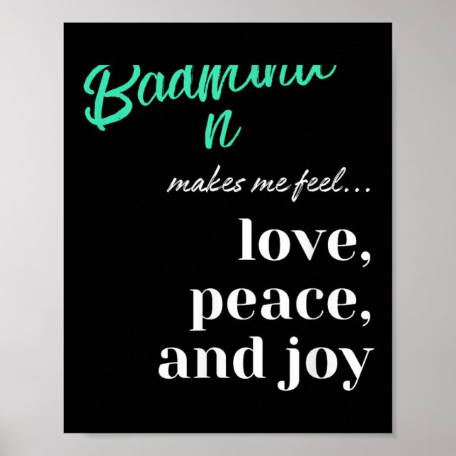 Badminton Shuttle Liebe Peace Joy Racket Sport Poster (Vorne)