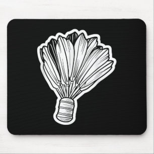 Badminton-Shuttle-Linienkunst Mousepad