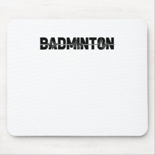 Badminton Shuttle Player - Team Racquet Ekg Heartb Mousepad