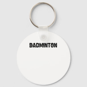 Badminton Shuttle Player - Team Racquet Ekg Heartb Schlüsselanhänger