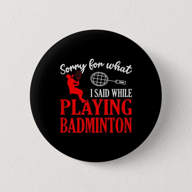 Badminton Shuttle Racket Badminton Player 1  Button (Vorderseite)