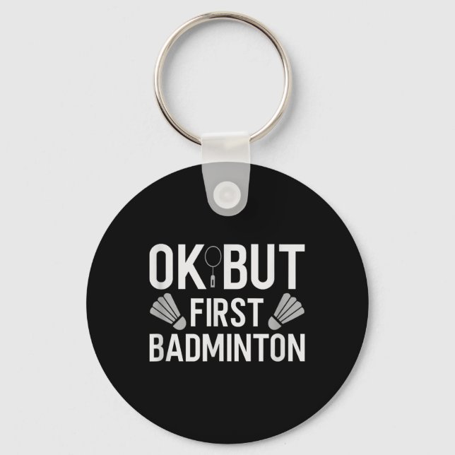 Badminton-Shuttle-Racket Badminton-Spieler 2  Schlüsselanhänger (Vorderseite)
