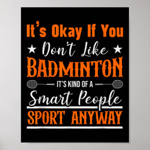 Badminton-Shuttle-Racket Badminton-Spieler Poster
