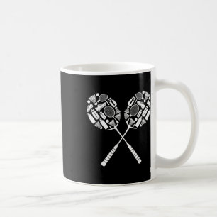Badminton Shuttle Racket Equipment Icon Silhouette Kaffeetasse