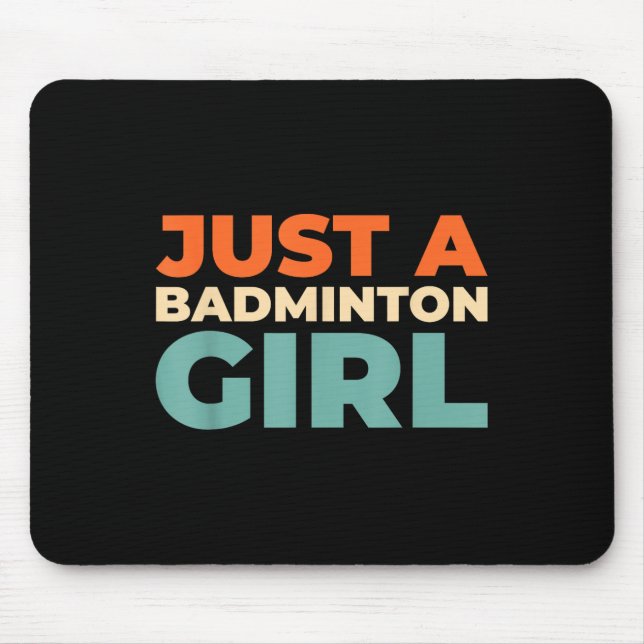 Badminton Shuttle - Racket Player nur ein Badminto Mousepad (Vorne)