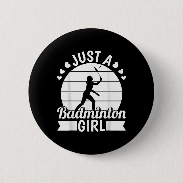 Badminton Shuttle Racket Racquet - Nur ein Badmint Button (Vorderseite)