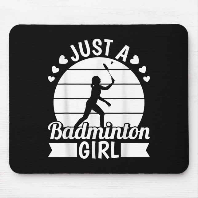 Badminton Shuttle Racket Racquet - Nur ein Badmint Mousepad (Vorne)