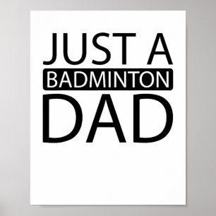 Badminton Shuttle Racket Racquet - Nur ein Badmint Poster
