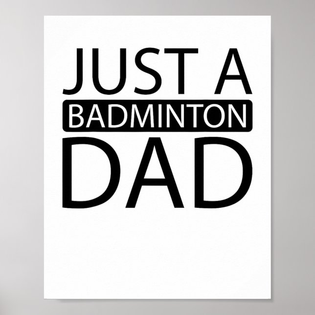 Badminton Shuttle Racket Racquet - Nur ein Badmint Poster (Vorne)