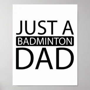 Badminton Shuttle Racket Racquet - Nur ein Badmint Poster