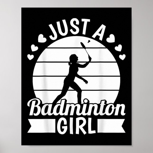 Badminton Shuttle Racket Racquet - Nur ein Badmint Poster (Vorne)