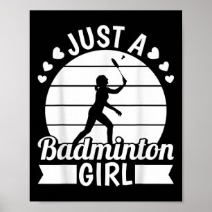 Badminton-Shuttle-Racket-Schläger - Nur ein Badmin Poster