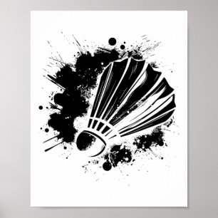 Badminton Shuttle Racket Sports Poster