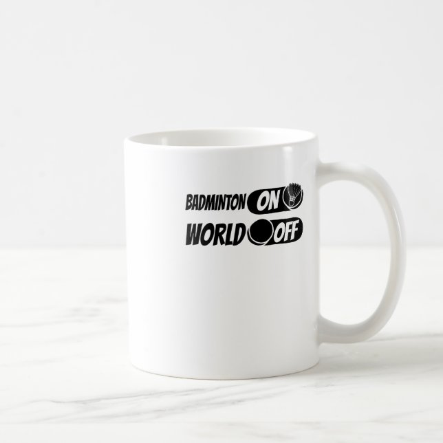 Badminton Shuttle Racket - Team Badminton on World Kaffeetasse (Rechts)