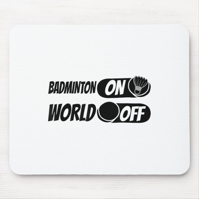 Badminton Shuttle Racket - Team Badminton on World Mousepad (Vorne)