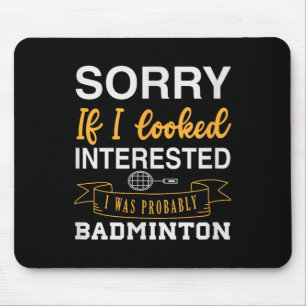 Badminton-Shuttle-Rackett-Badminton-Spieler 0 Mousepad