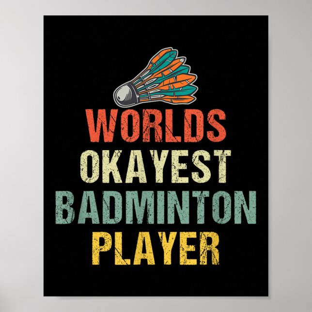 Badminton Shuttle-Redewendungen Poster (Vorne)