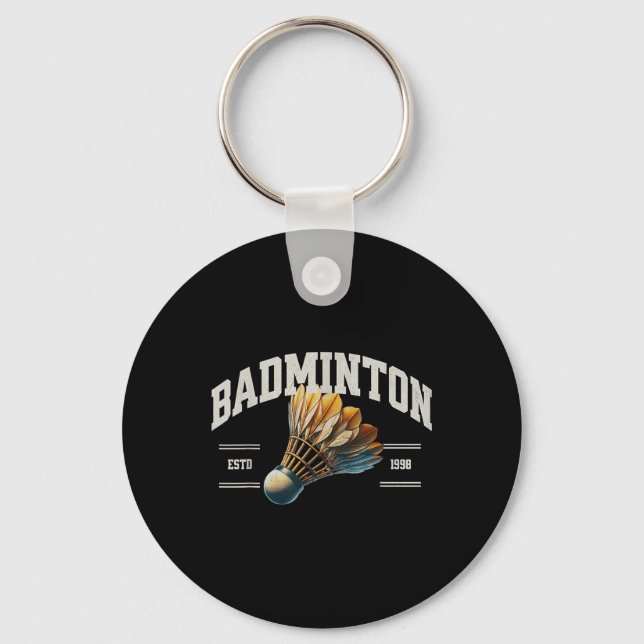 Badminton Shuttle Schlüsselanhänger (Vorderseite)